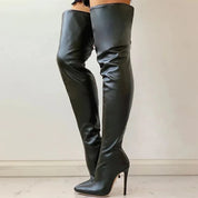 Scarlett Bellini | Luxe Over-The-Knee Stiletto Boots For Women