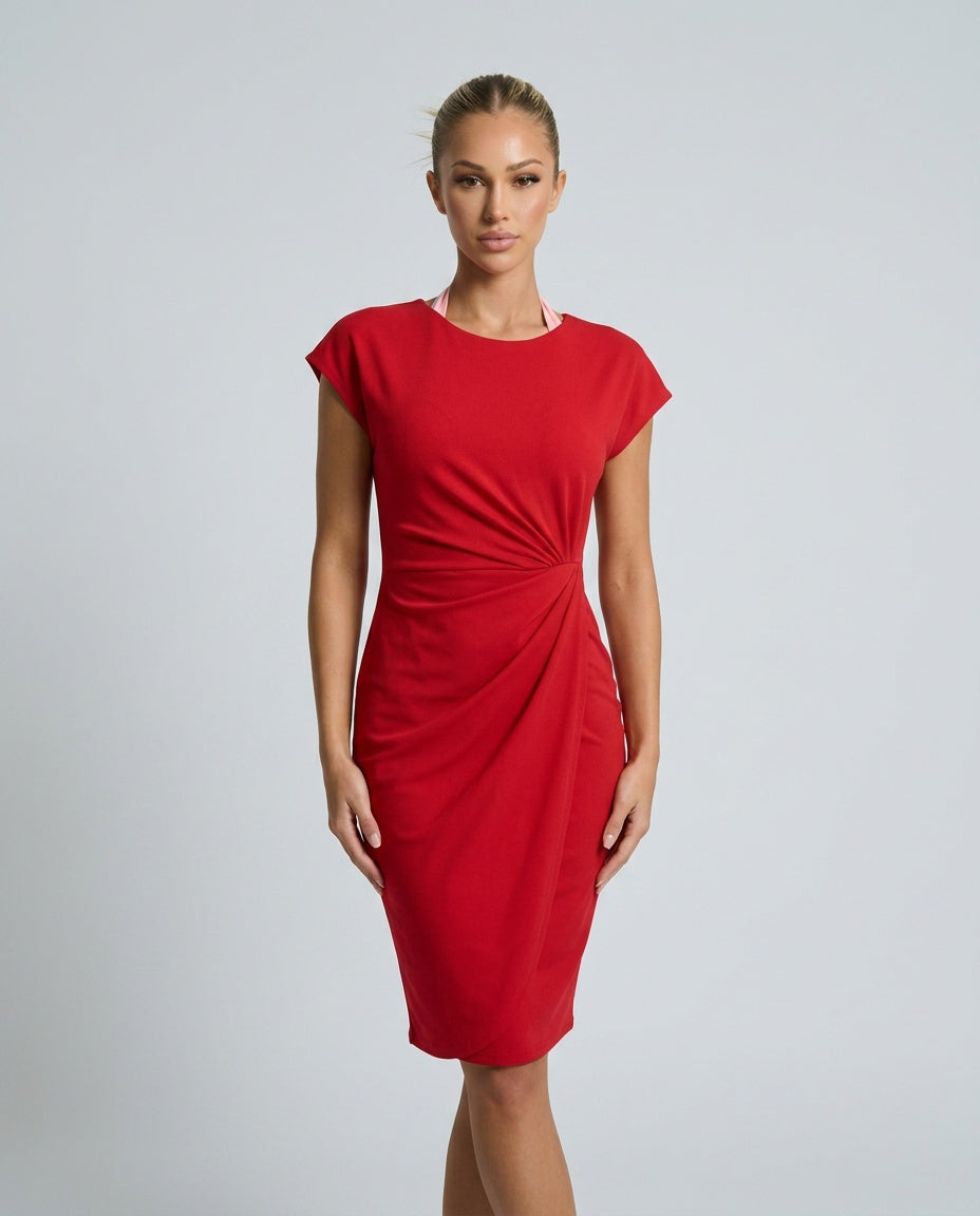 Sophie Hargreaves | Ruched Waist Midi Dress For Women