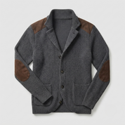 Nathan Davies | Chunky Knit Cardigan Blazer For Men