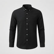 Nathan Pearce | Slim Fit Long Sleeve Oxford Shirt For Men