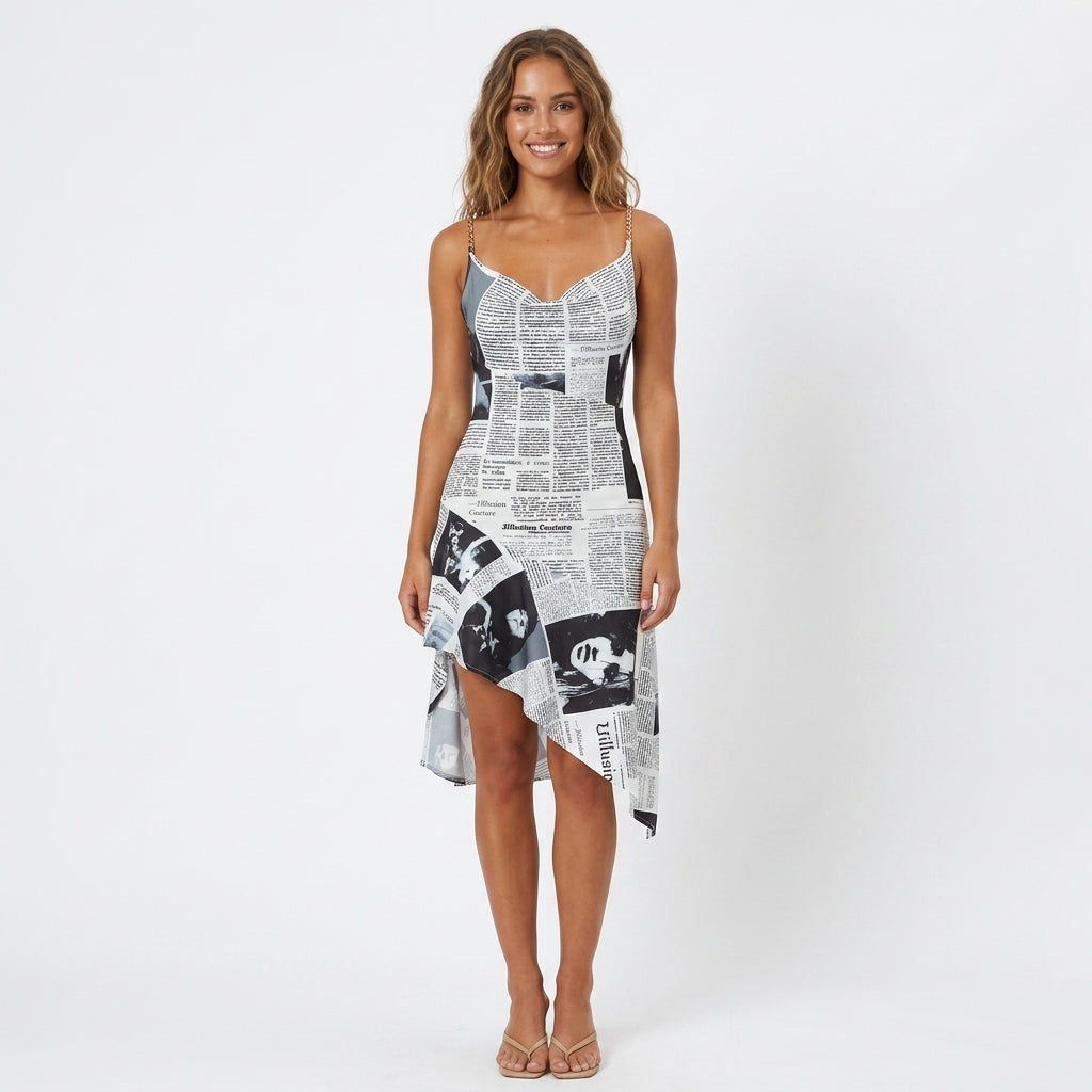 Niamh Bellamy | Strapless Asymmetric Mini Dress For Women