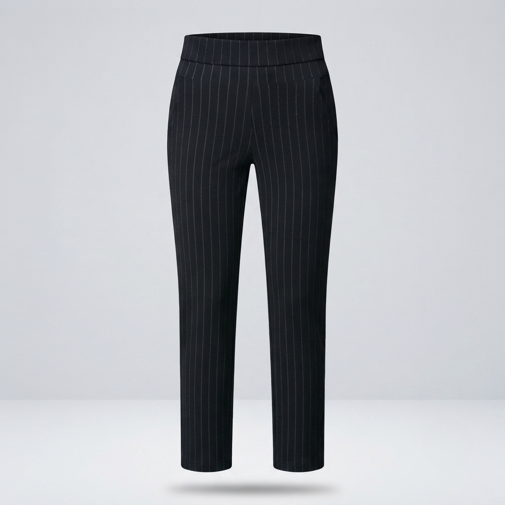 Olivia Evans | High-Waist Stretch Tapered Trousers For Women