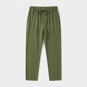 Owen Mitchell | Relaxed Linen-Blend Beach Trousers For Men