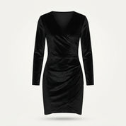 Phoebe Marlowe | Long Sleeve Wrap Mini Dress For Women