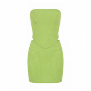 Poppy Ashgrove | Ribbed Two-Piece Skirt Set For Women