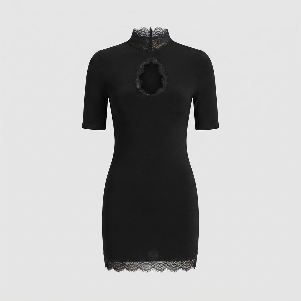 Phoebe Walker | Lace Cut-Out Mini Dress For Women