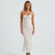 Phoebe Wright | Lace Maxi Races Dress For Women