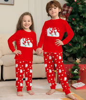 Polar Hug | Red Polar Bear Print Christmas Pyjamas Unisex & Family