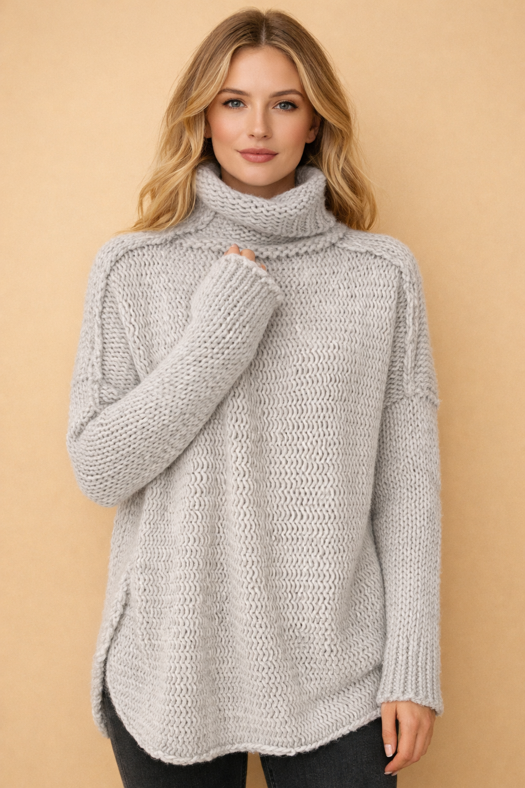 Amélie Laurent | Luxury Oversized Knit Sweater For Women