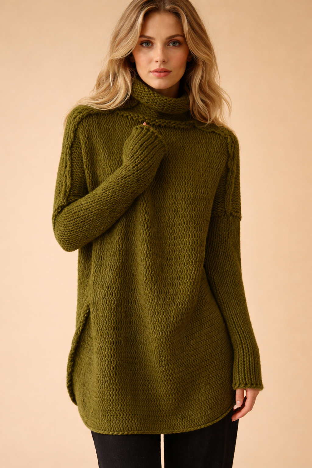 Amélie Laurent | Luxury Oversized Knit Sweater For Women