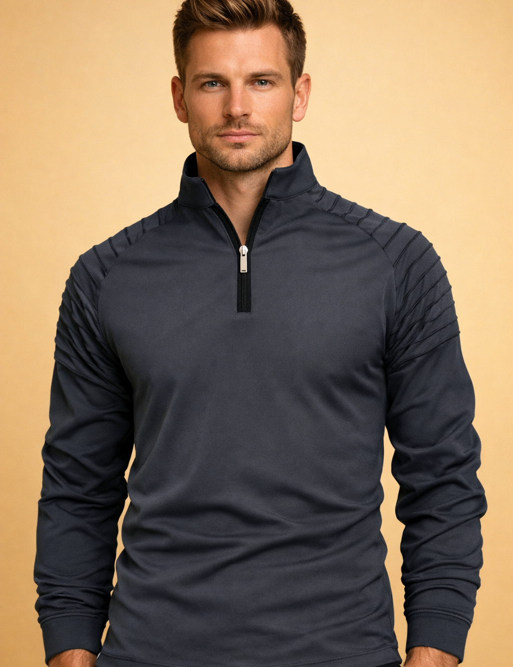 Marco Bellini | Performance Zip Neck Long Sleeve For Men