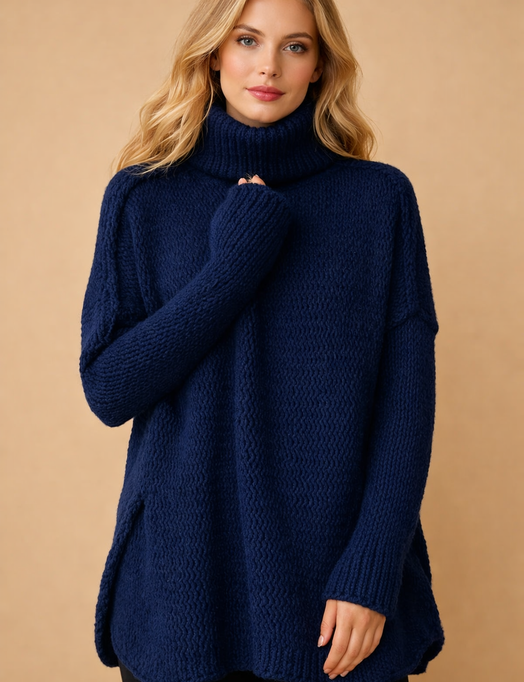 Amélie Laurent | Luxury Oversized Knit Sweater For Women