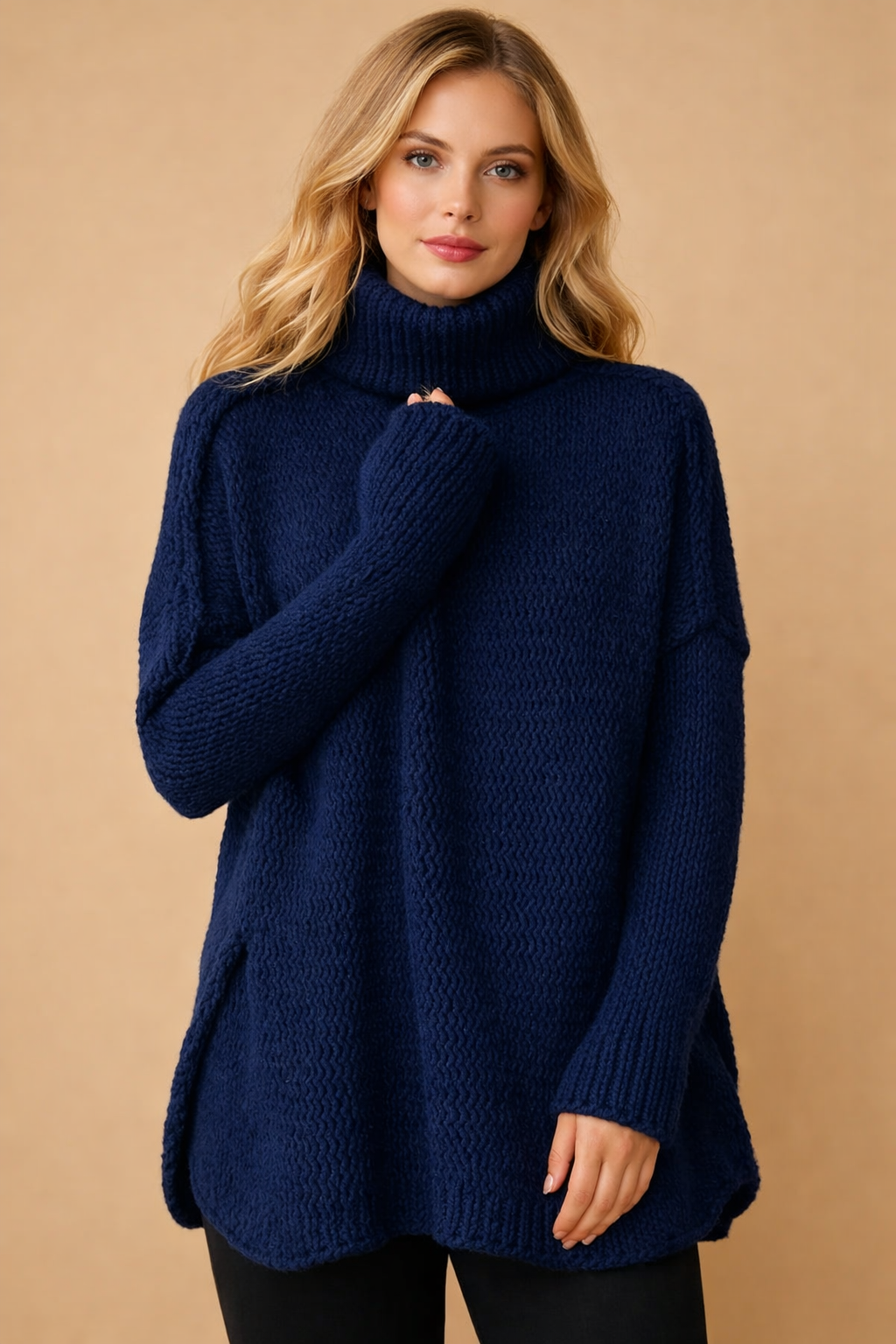 Amélie Laurent | Luxury Oversized Knit Sweater For Women
