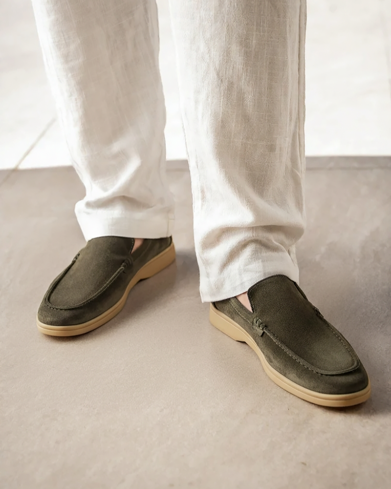 Giovanni Bellini | Suede Slip-On Loafers with Refined Comfort For Men