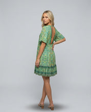 Brooke Flemming | V-Neck Flared Sleeve Paisley Mini Dress For Women