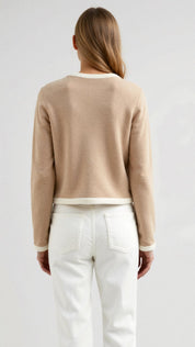 Élodie Laurent | Elegant Knit Cardigan Jacket For Women