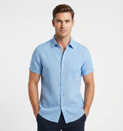 Ryan Sinclair | Short Sleeve Linen Shirt For Men