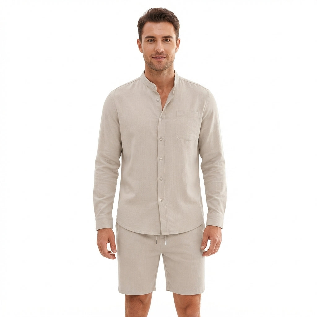 Samuel Kingsley | Relaxed-Fit Two-Piece Shirt & Shorts Set For Men
