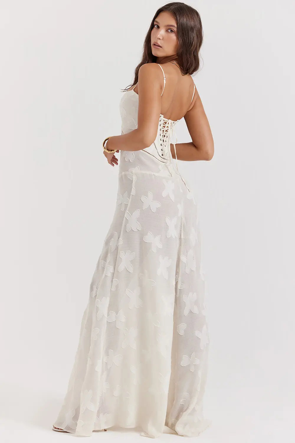 Imogen Fairbanks | Sheer Lace Maxi Dress For Women