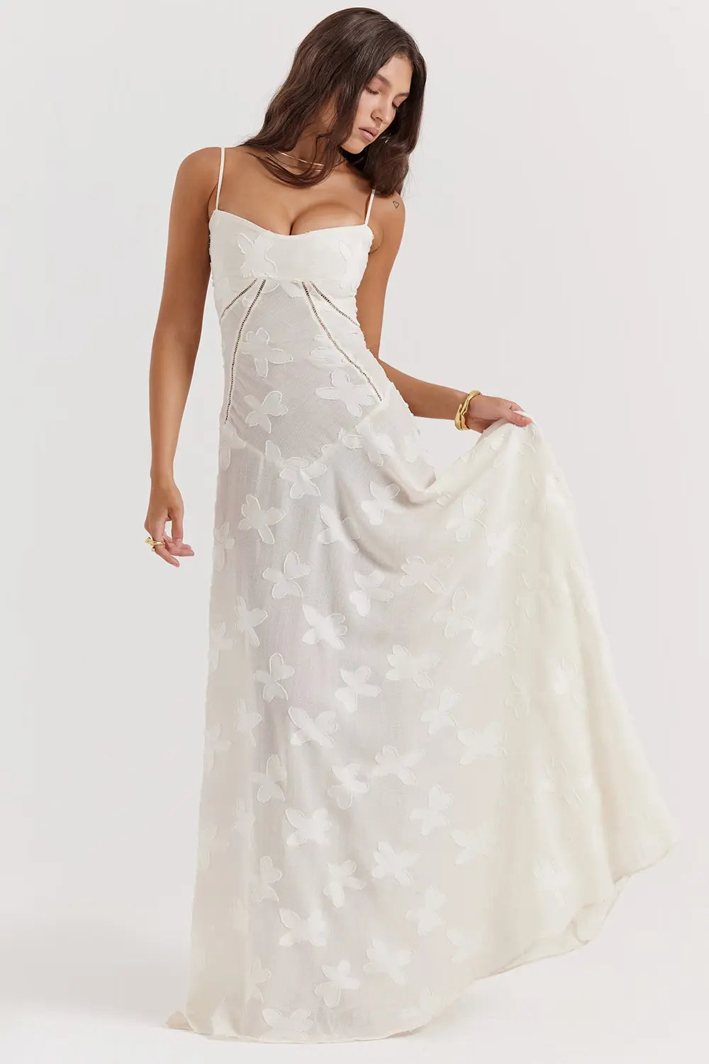 Imogen Fairbanks | Sheer Lace Maxi Dress For Women