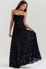Imogen Fairbanks | Sheer Lace Maxi Dress For Women