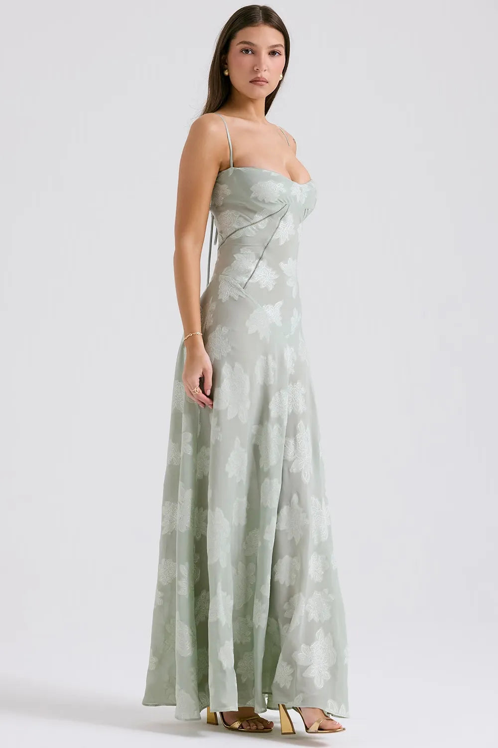 Imogen Fairbanks | Sheer Lace Maxi Dress For Women
