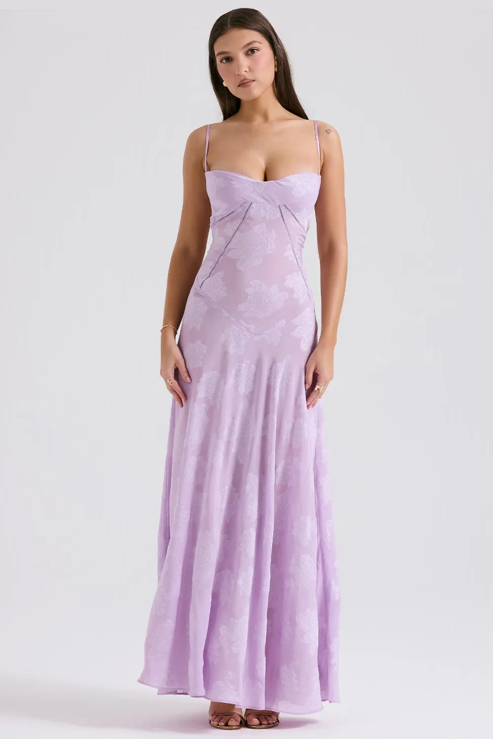 Imogen Fairbanks | Sheer Lace Maxi Dress For Women