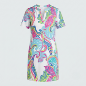 Sienna Walker | Bold Tropical Print Mini Dress For Women