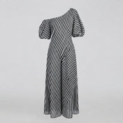 Sienna Walker | Striped Off-Shoulder Summer Dress For Women