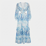 Sienna Whitmore | Floral Cut-Out Maxi Dress For Women