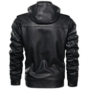 Adrian Rossi | Premium Hooded Leather Jacket For Men