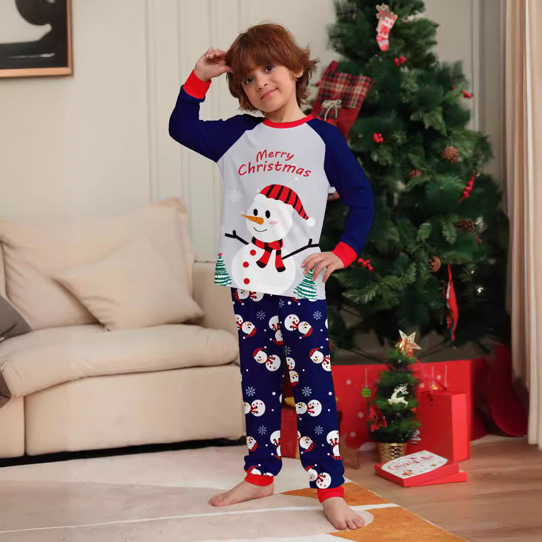 Snow Day | Navy Snowman Print Christmas Pyjamas Unisex & Family