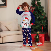 Snow Day | Navy Snowman Print Christmas Pyjamas Unisex & Family