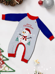 Snow Day | Navy Snowman Print Christmas Pyjamas Unisex & Family