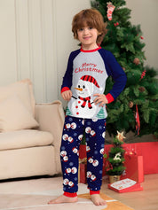 Snow Day | Navy Snowman Print Christmas Pyjamas Unisex & Family
