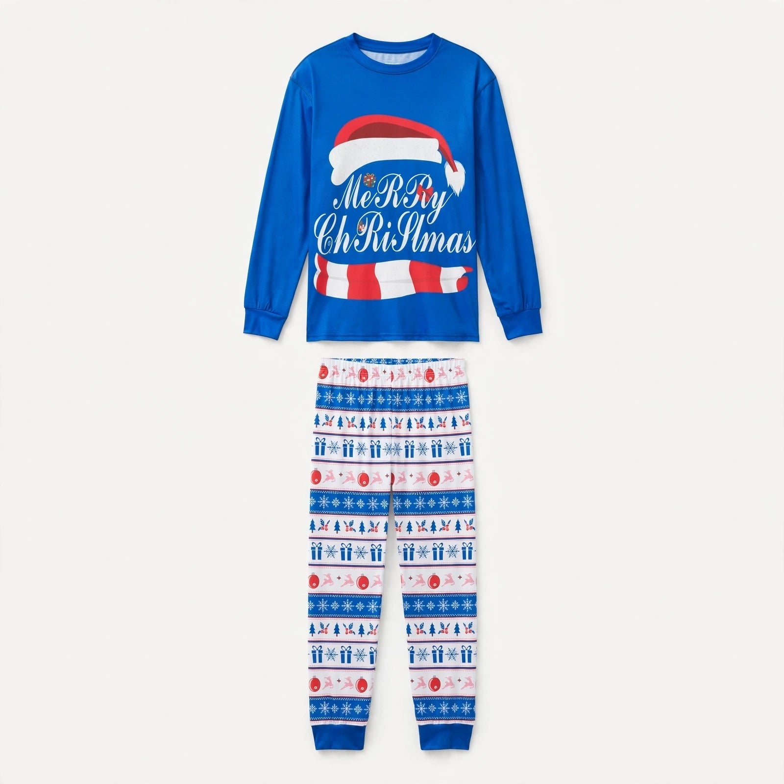 snowfall-blue-santa-hat-print-christmas-pyjamas-unisex-family-blue-02.webp