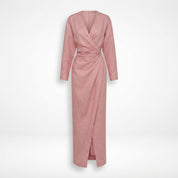 Clementine Lockhart | Wrap Maxi Dress With Draped Waist For Women