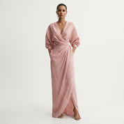 Clementine Lockhart | Wrap Maxi Dress With Draped Waist For Women