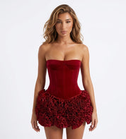 Sophie Ryan | Ruffle Mini Ball Gown Dress For Women