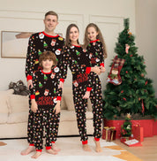 Starlit | Black Santa Print Christmas Pyjamas Unisex & Family