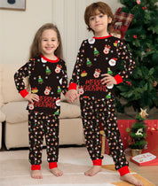 Starlit | Black Santa Print Christmas Pyjamas Unisex & Family