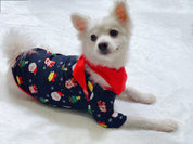 Starlit | Black Santa Print Christmas Pyjamas Unisex & Family