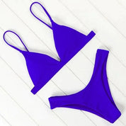 Tahlia Brooks | Hot Pink Triangle Bikini Set For Women