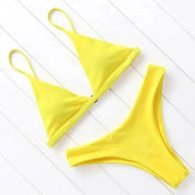 Tahlia Brooks | Hot Pink Triangle Bikini Set For Women