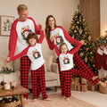 Tinsel | Red Raglan Santa Print Christmas Pyjamas Unisex & Family