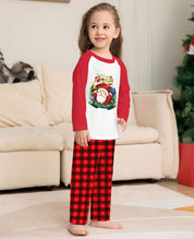 Tinsel | Red Raglan Santa Print Christmas Pyjamas Unisex & Family