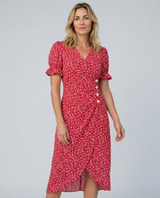 Chloe Harrington | Floral Ruffle Sleeve Midi Dress For Women