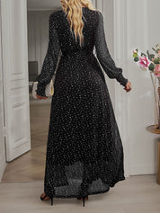 Celestira Glow | Sequin Wrap Maxi Dress