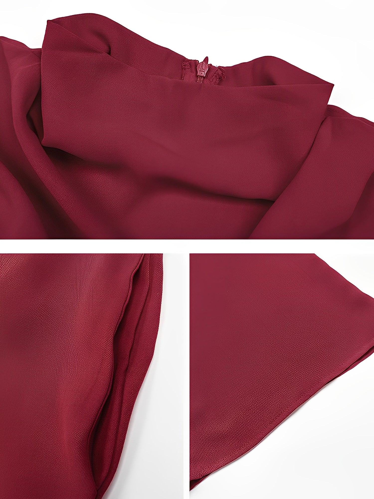 Aurevina Poise | Draped High-Neck Jumpsuit