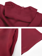 Aurevina Poise | Draped High-Neck Jumpsuit
